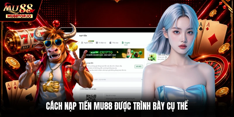 Cách nạp tiền MU88 được trình bày cụ thể