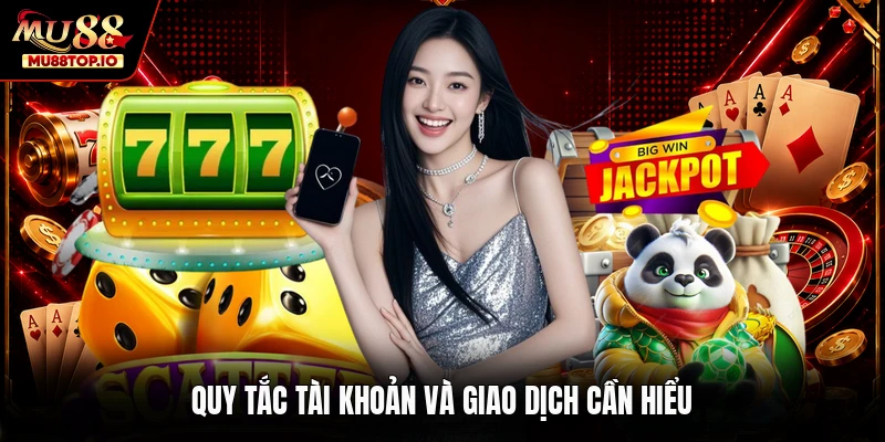 Quy tắc tài khoản và giao dịch cần hiểu