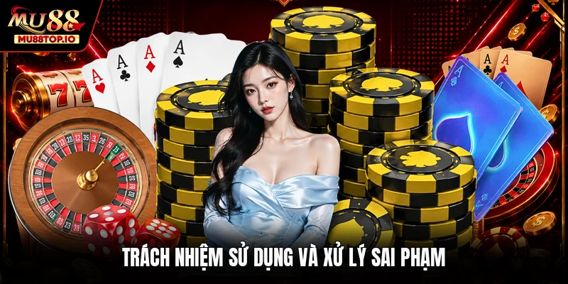 Trách nhiệm sử dụng và xử lý sai phạm